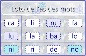 loto as des mots