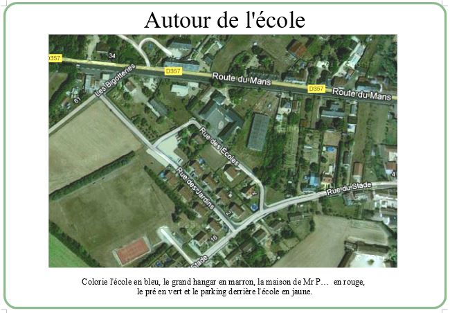 autour de l'école