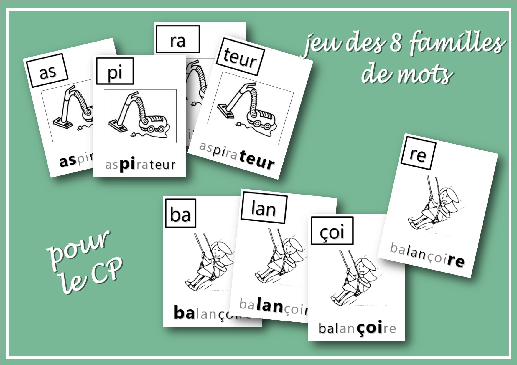 les 8 familles de mots