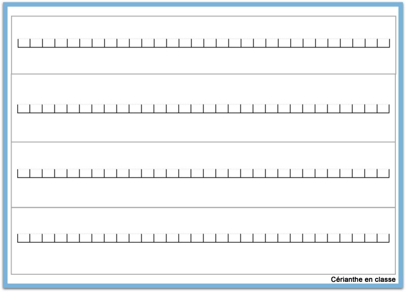 segments de droite numérique 2