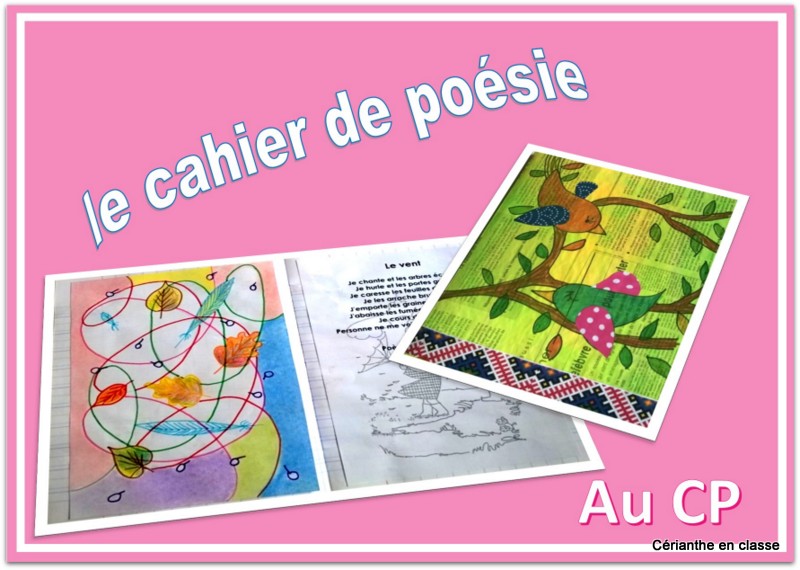 LE CAHIER DE POÉSIE AU CP – Cérianthe en classe