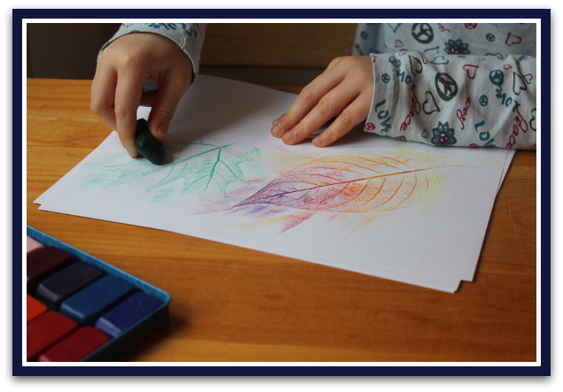 empreinte de feuilles