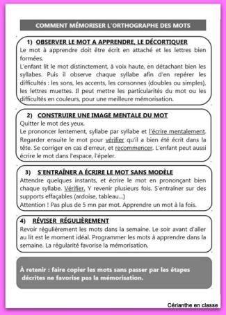 guide mémoriser les mots