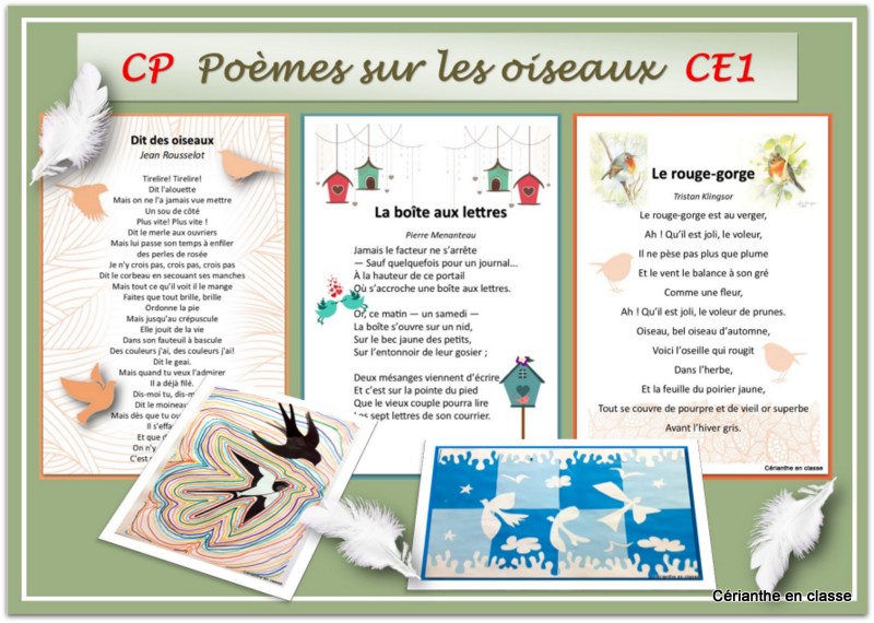 poèmes oiseaux présentation