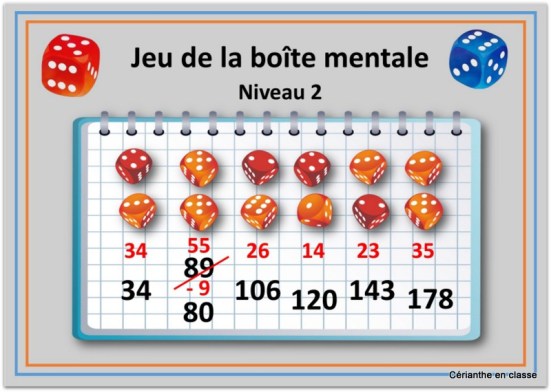 jeux de calculs avec dés 3