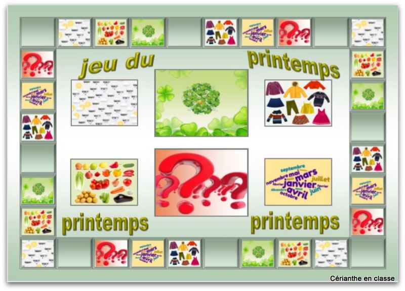 piste jeu du printemps