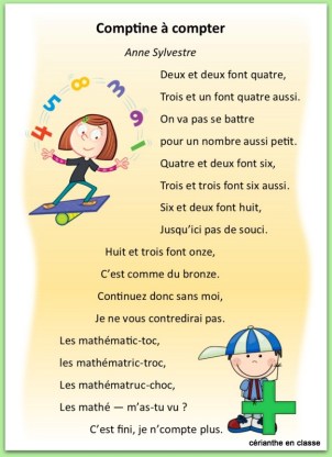 poèmes pour apprendre comptine à compter