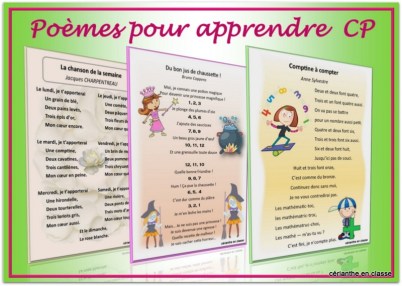 poèmes pour apprendre présentation